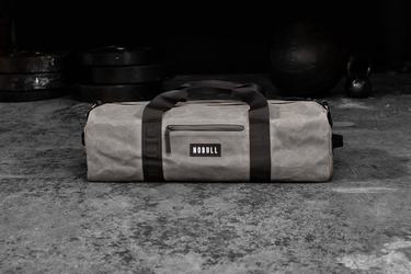 Nobull Waxed Canvas Traditional Men's Duffle Grey | Australia (LW8407)